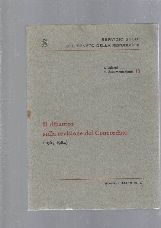 IL DIBATTITO SULLA REVISIONE DEL CONCORDATO - copertina