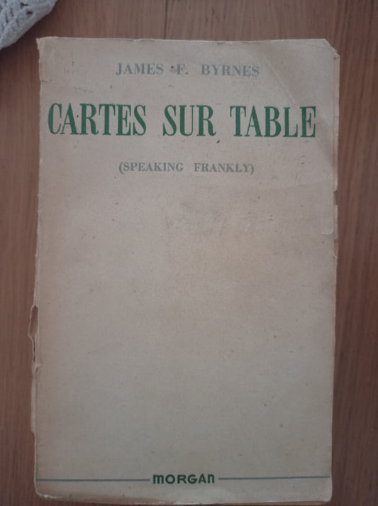 Cartes sur table (Speaing Frankly) - copertina