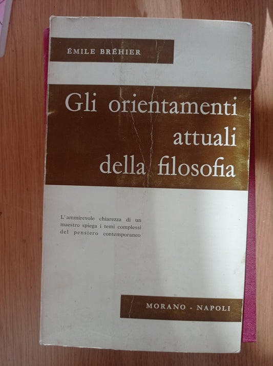 Gli orientamenti attuali della filosofia - copertina