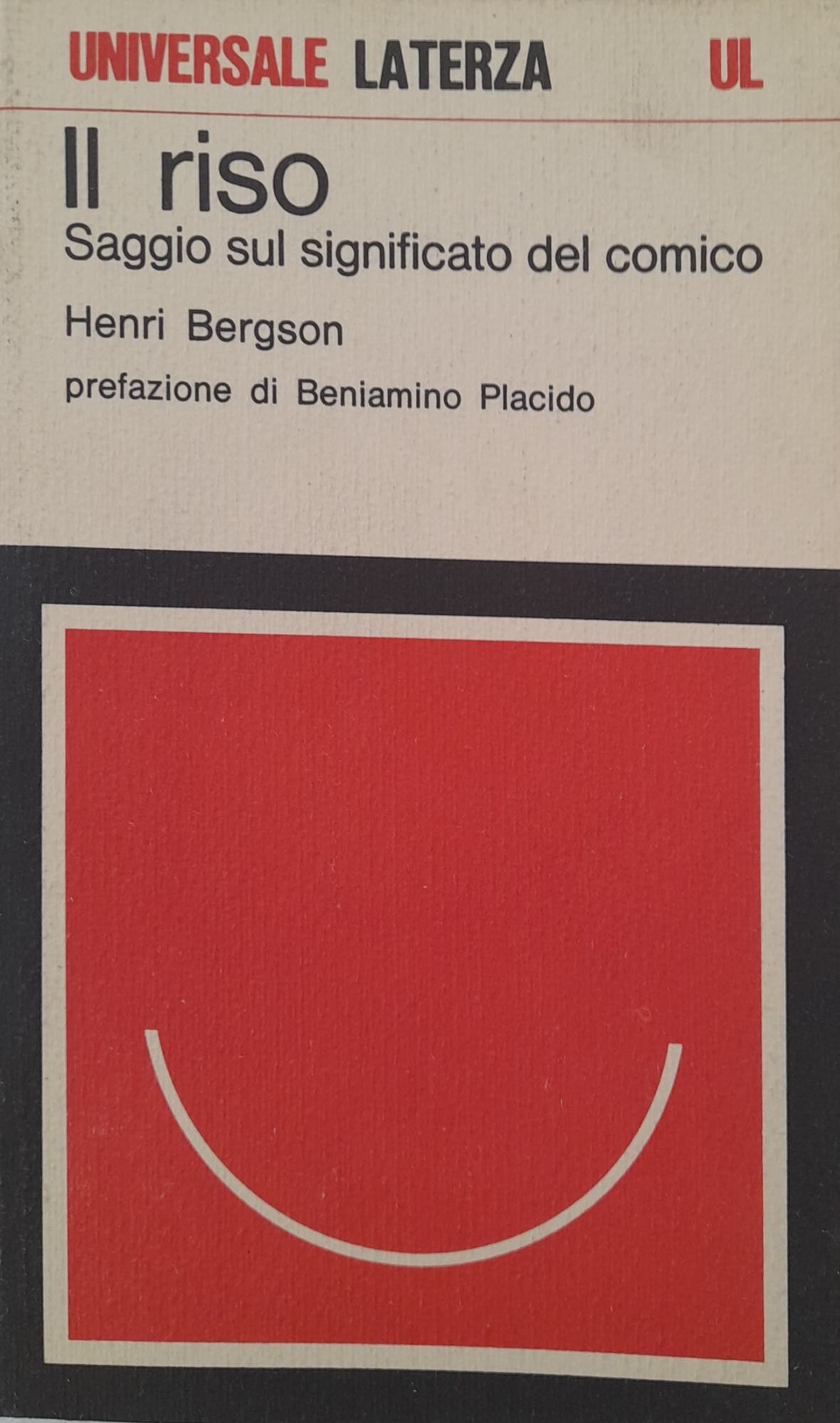 Il riso saggio sul significato del comico - copertina