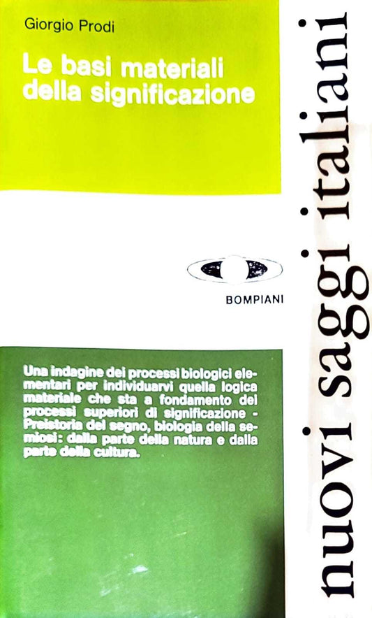 Le basi materiali della significazione - copertina