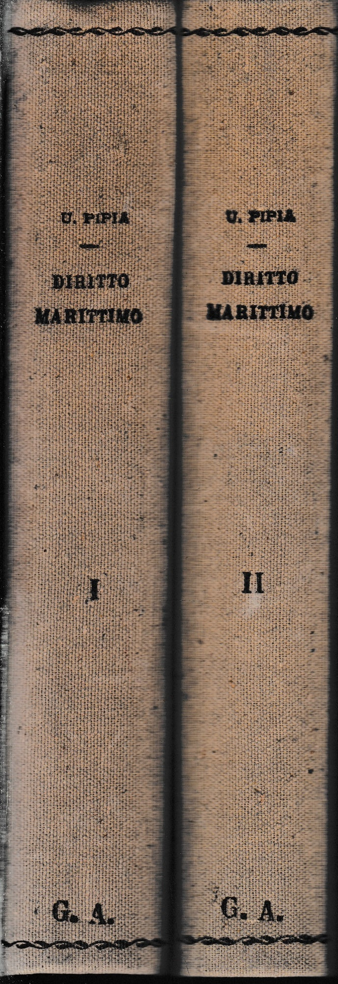 Trattato di Diritto Marittimo, due volumi - copertina