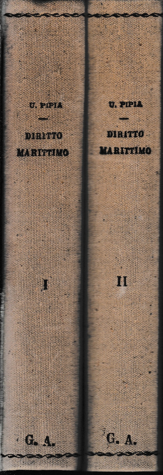 Trattato di Diritto Marittimo, due volumi - copertina