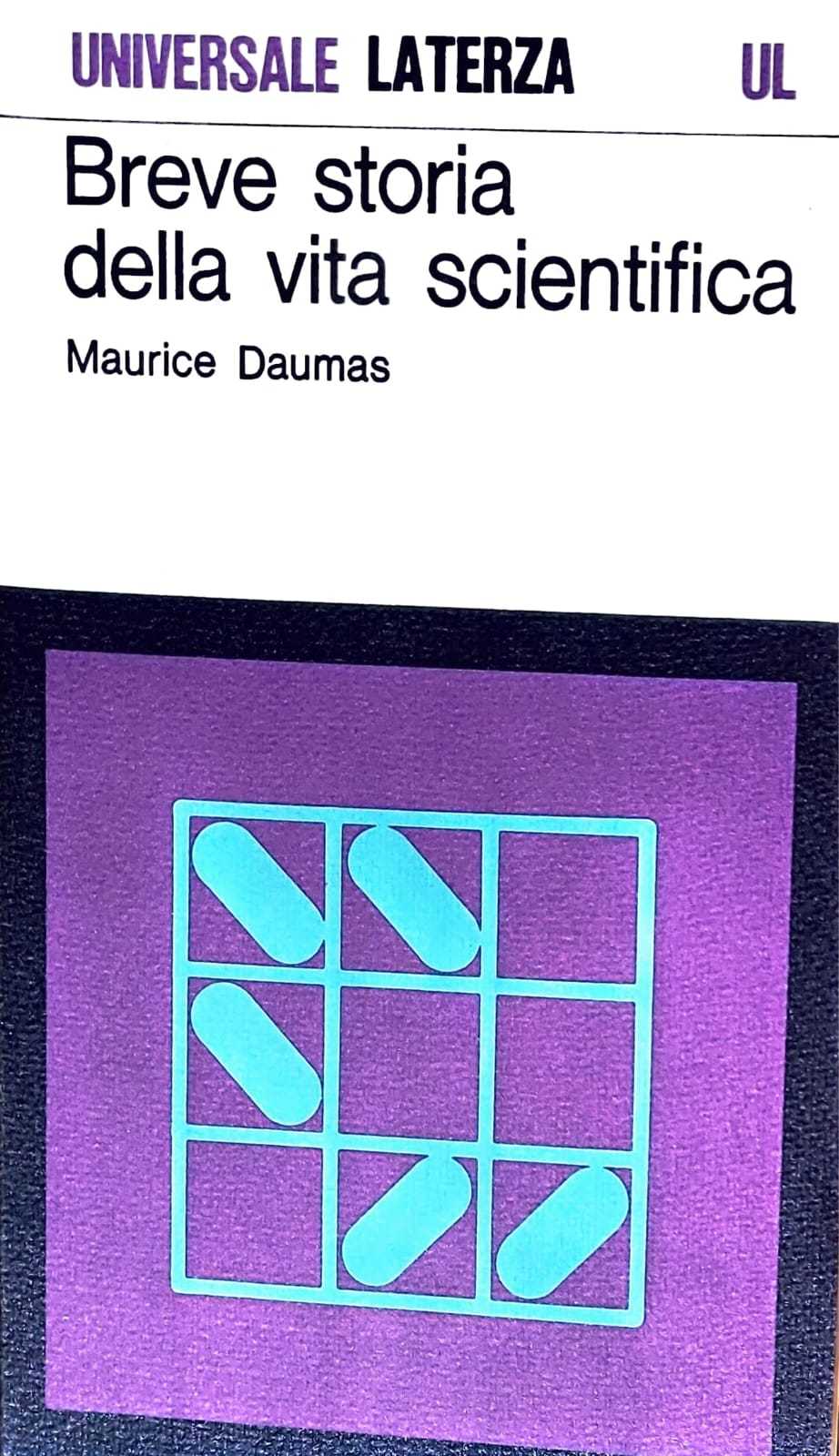 Breve storia della vita scientifica - copertina