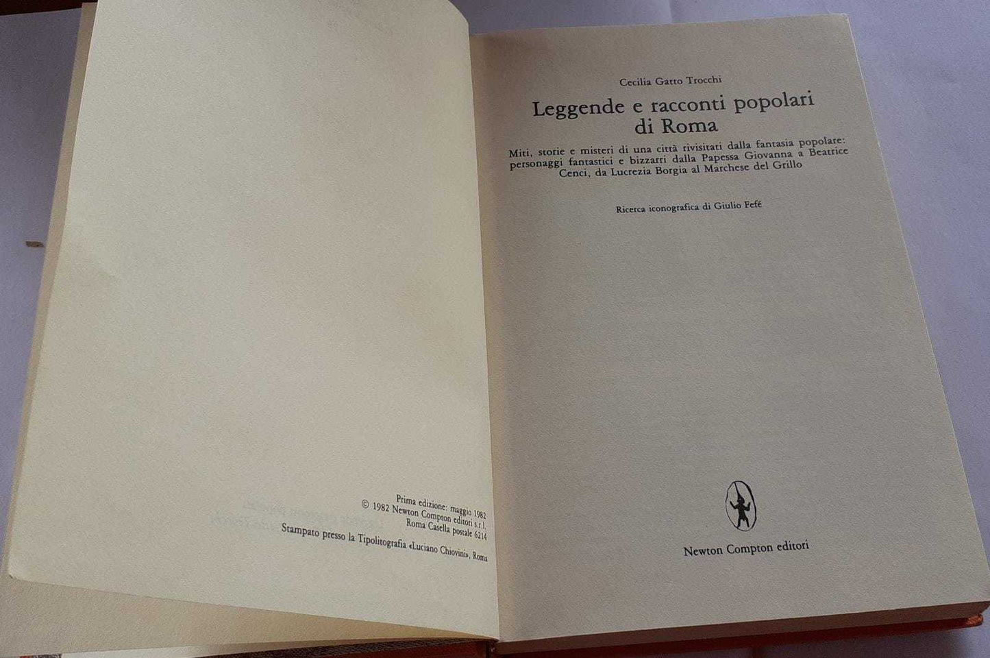 Leggende e racconti popolari di Roma - copertina