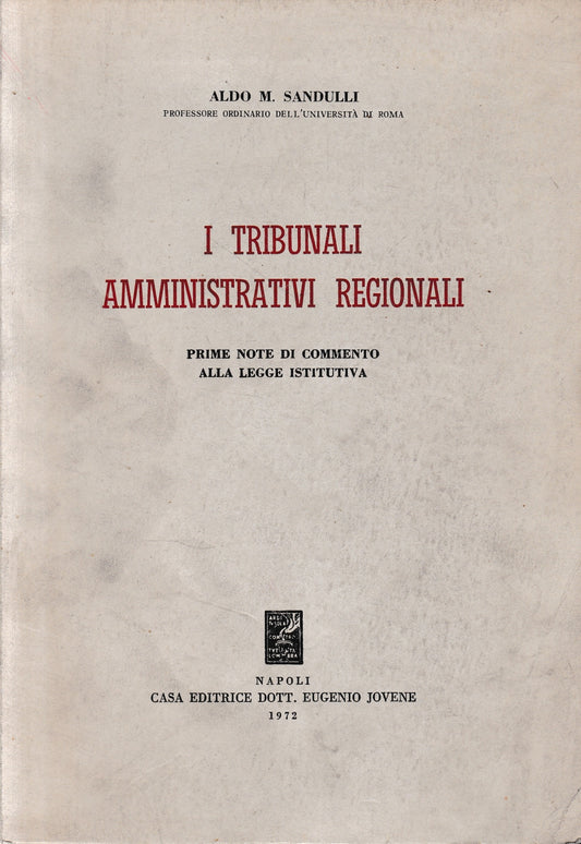 I Tribunali Amministrativi Regionali - copertina