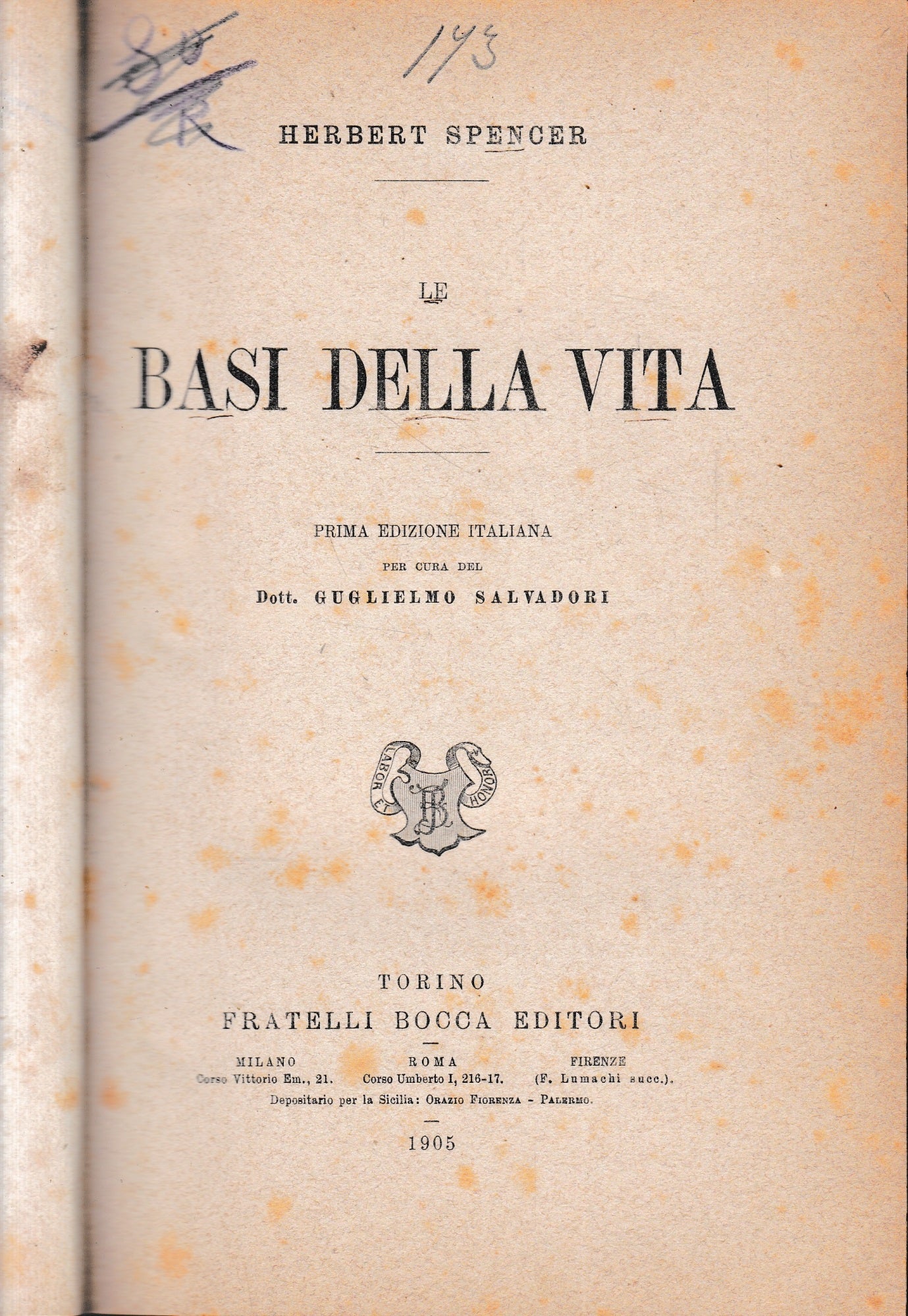 Le basi della vita - copertina