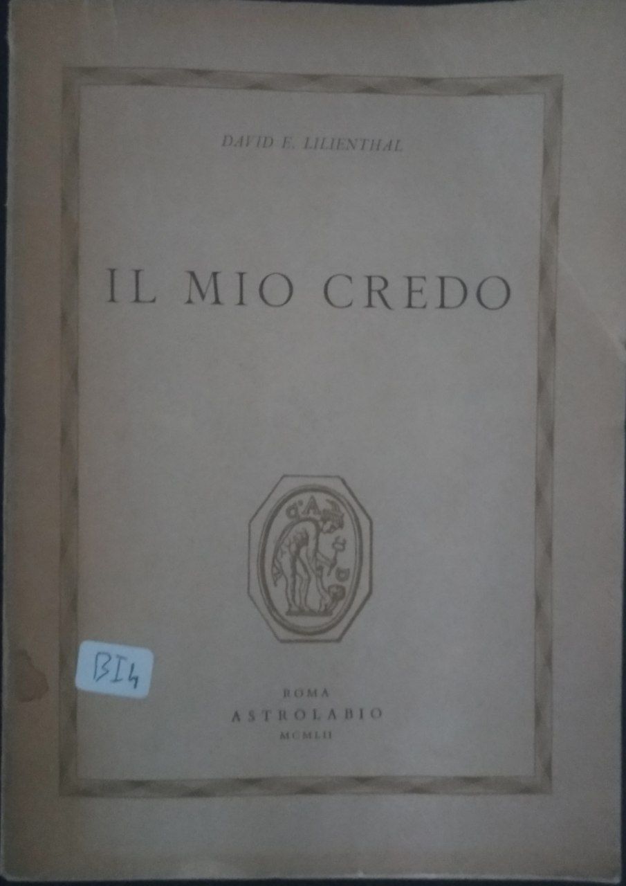 Il mio credo - copertina
