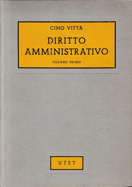 Diritto Amministrativo (Vol. 1) - copertina