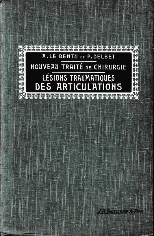 Lésions traumatiques des articulations, vol. 6 - copertina