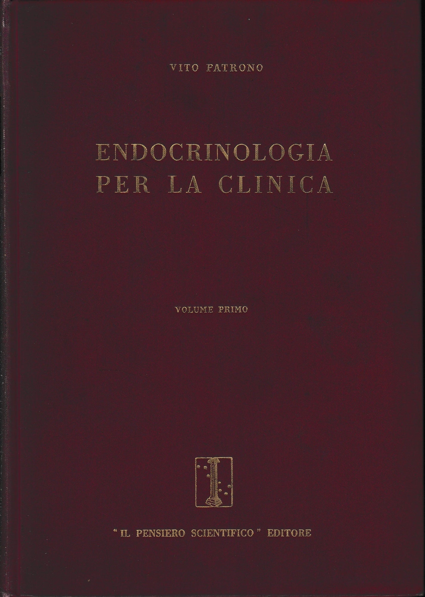 Endocrinologia per la clinica, vol. 1° - copertina