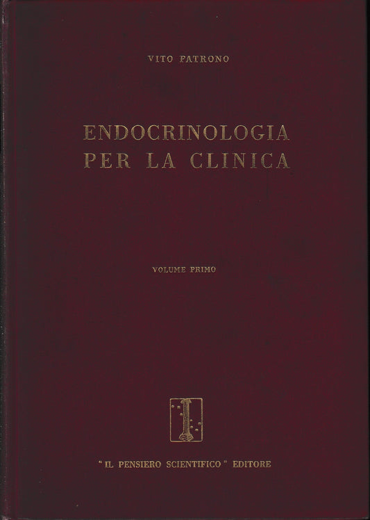 Endocrinologia per la clinica, vol. 1° - copertina
