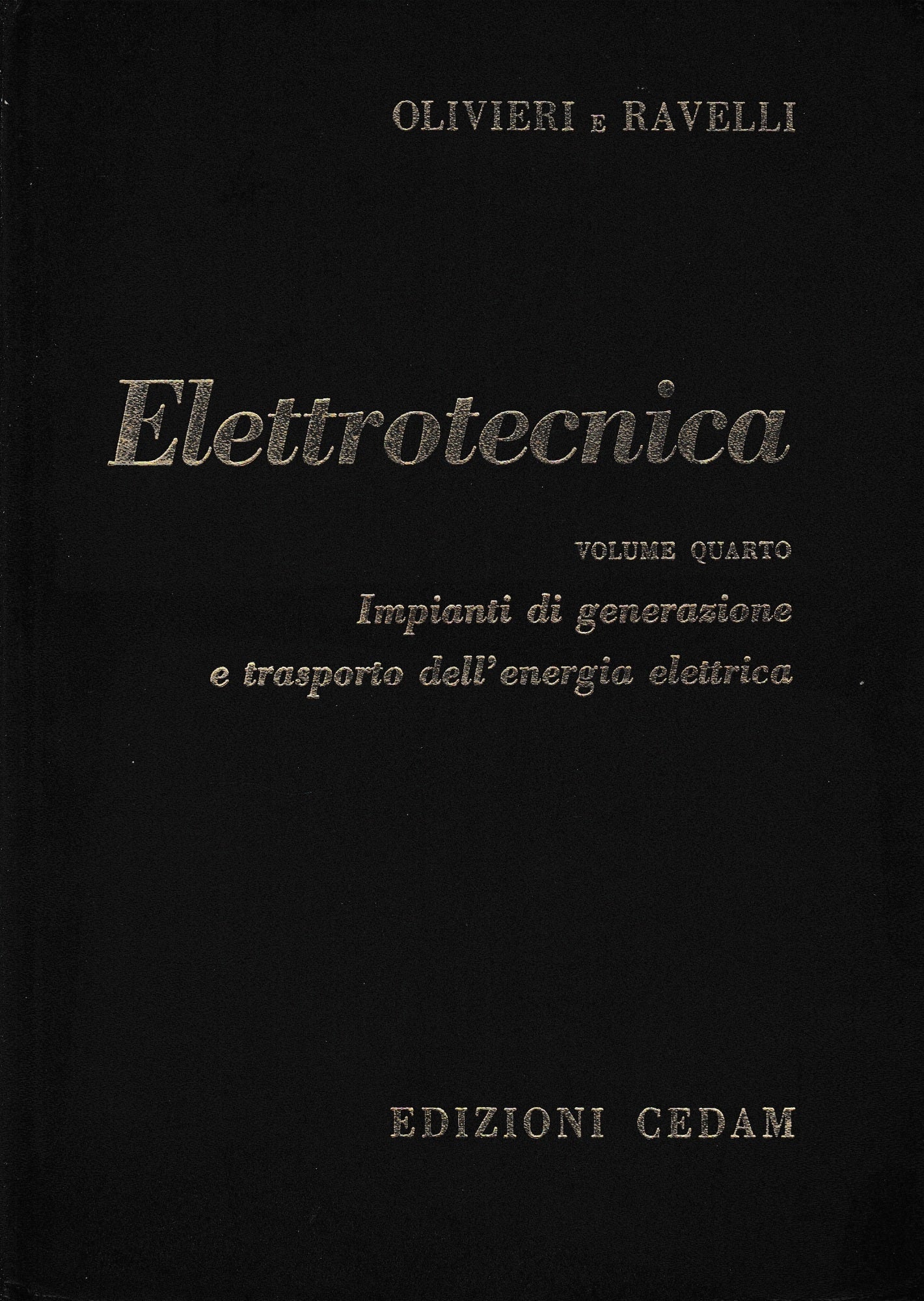Elettrotecnica, vol. 4° - copertina