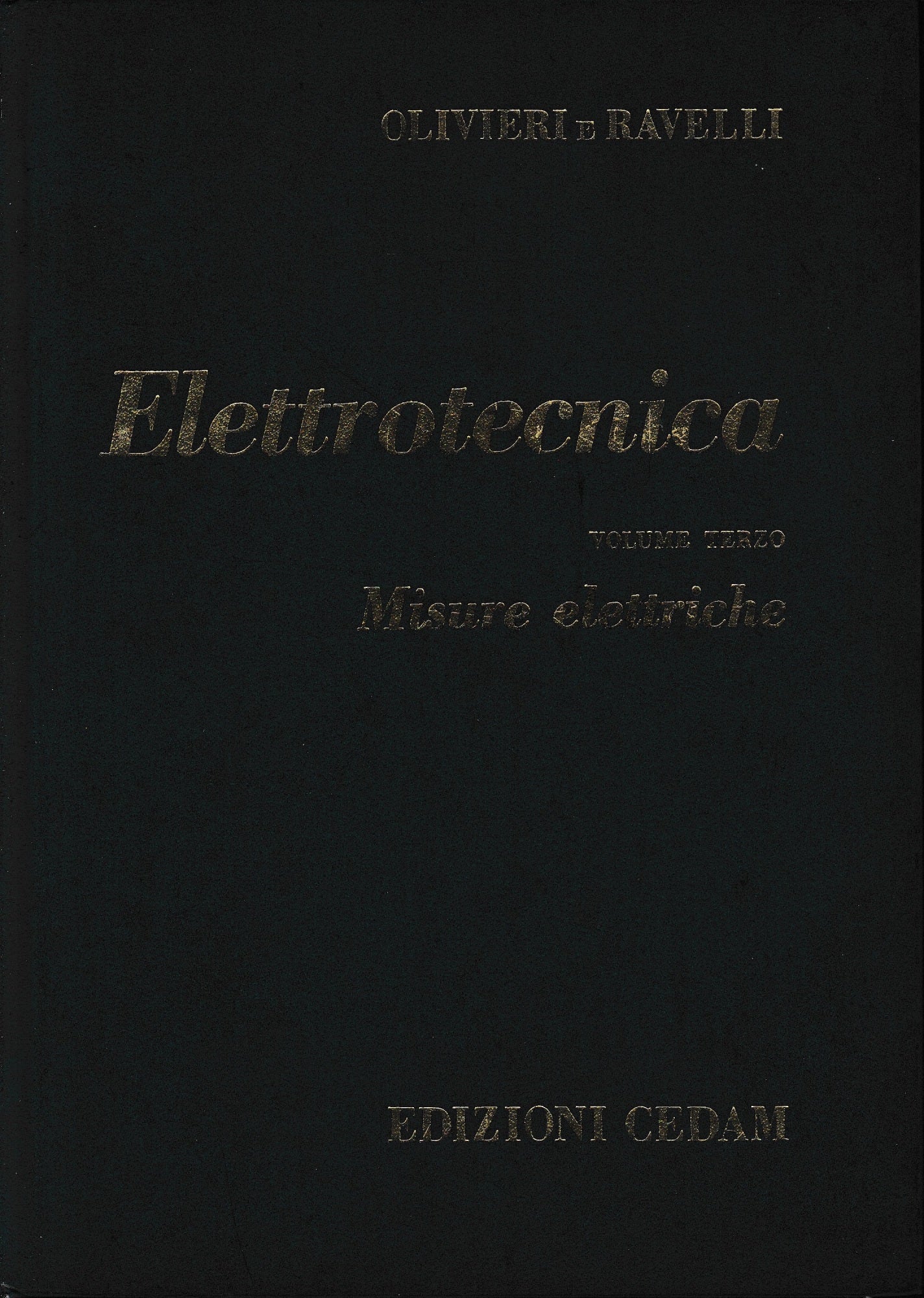 Elettrotecnica, vol. 3° - copertina