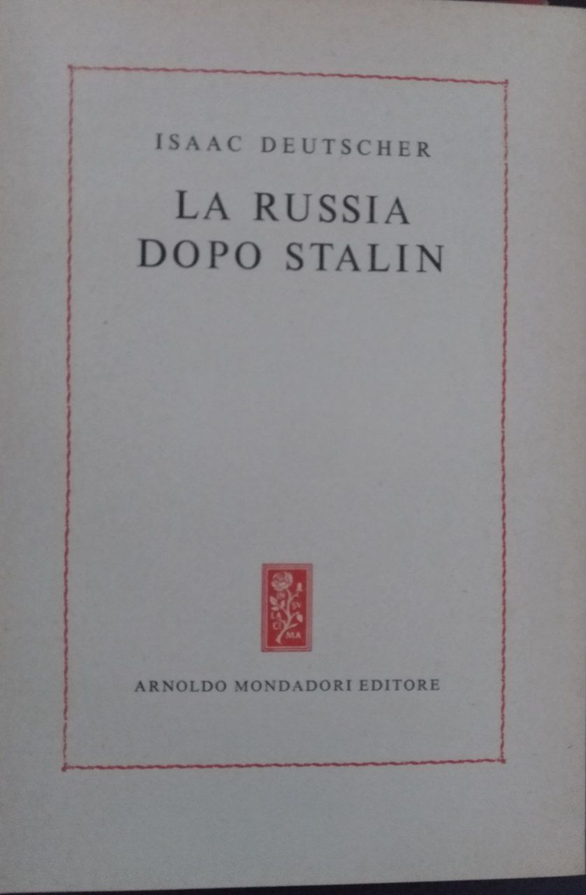 La Russia dopo Stalin - copertina