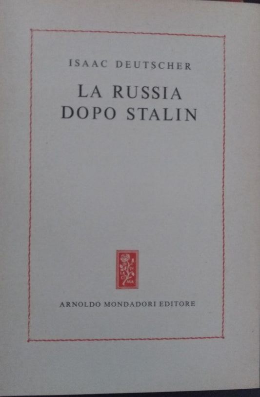 La Russia dopo Stalin - copertina