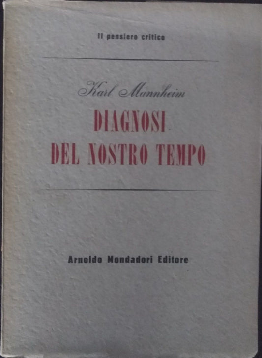 Diagnosi del nostro tempo - copertina