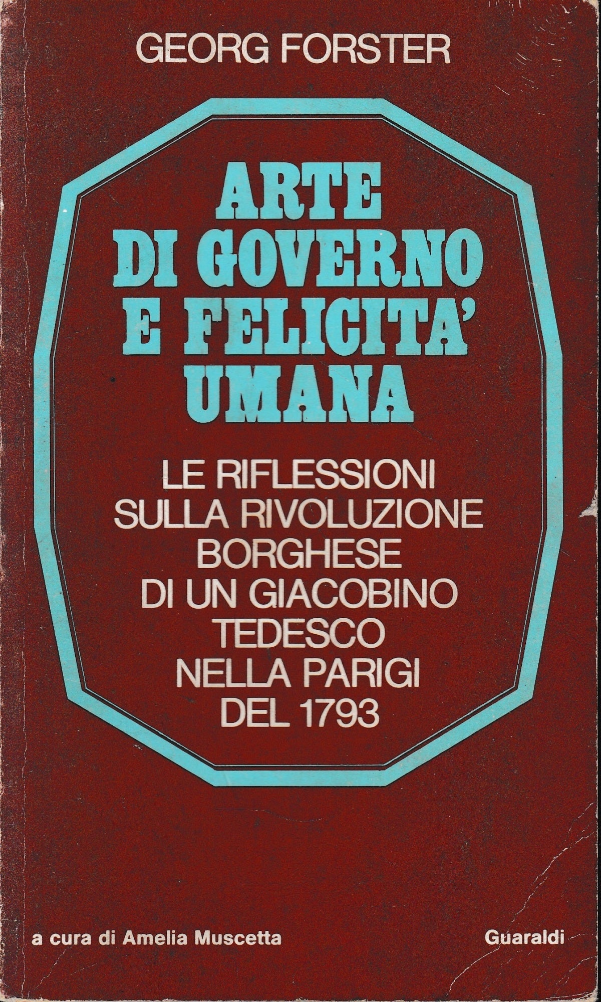 Arte di governo e felicità umana - copertina