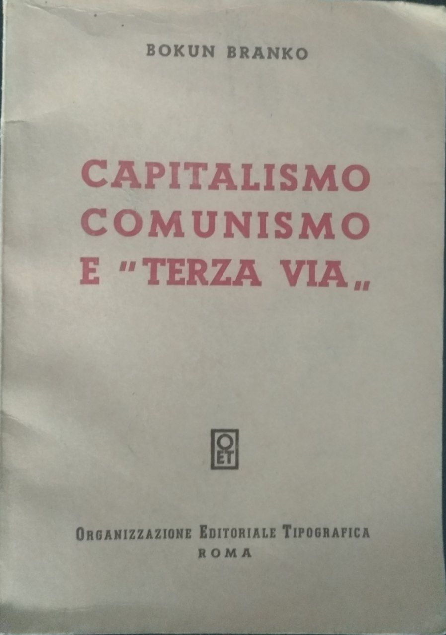 Capitalismo, comunismo e "terza via" - copertina