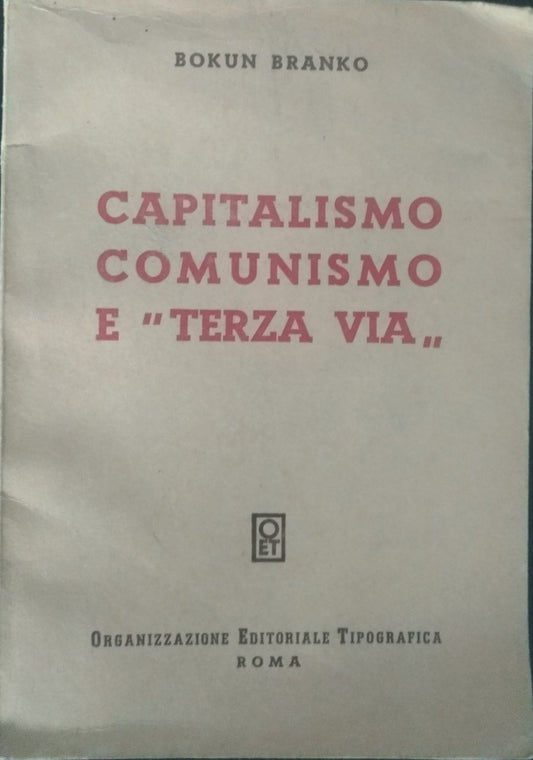 Capitalismo, comunismo e "terza via" - copertina
