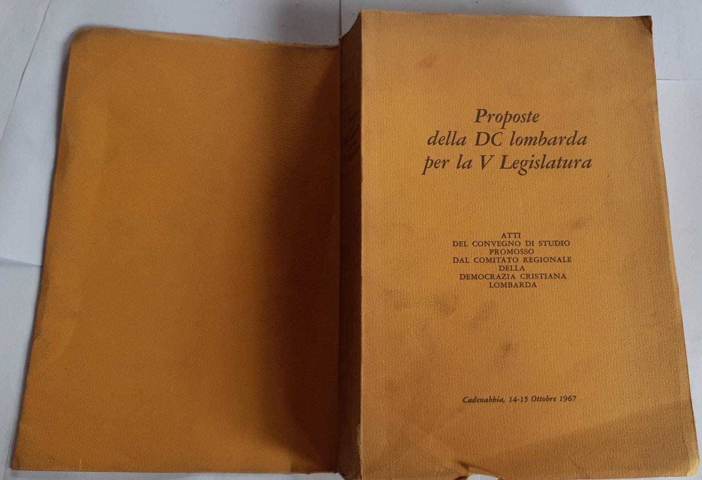 Proposte della DC lombarda per la V Legislatura - copertina