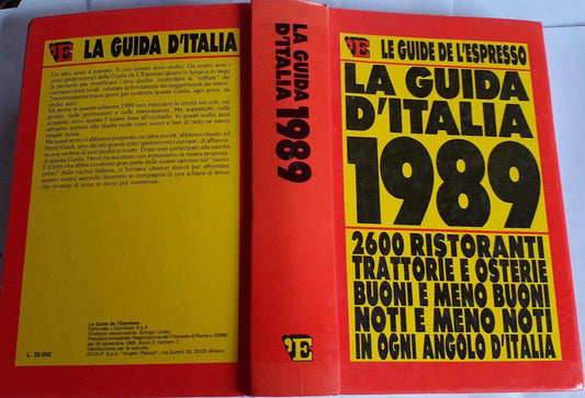 La Guida d' Italia 1989 - copertina