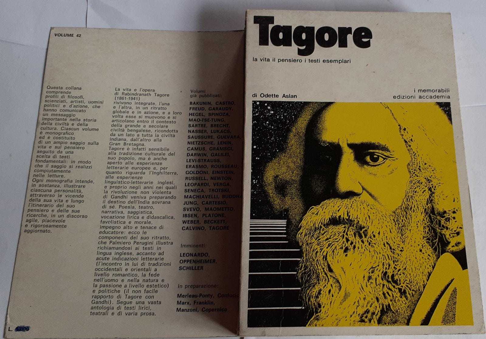 Tagore la vita il pensiero i testi esemplari - copertina