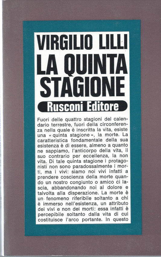 La quinta stagione - copertina