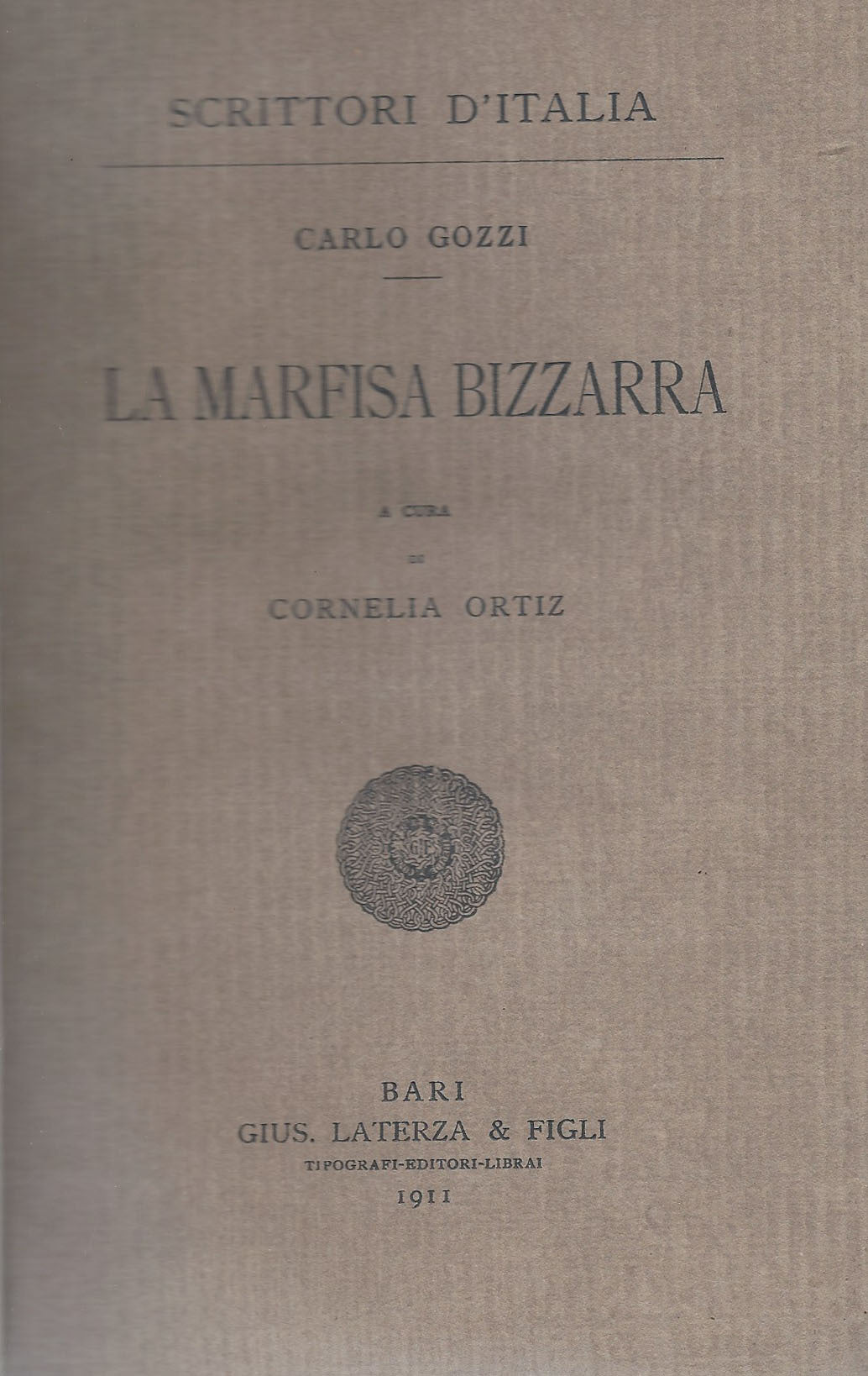 La marfisa bizzarra - copertina
