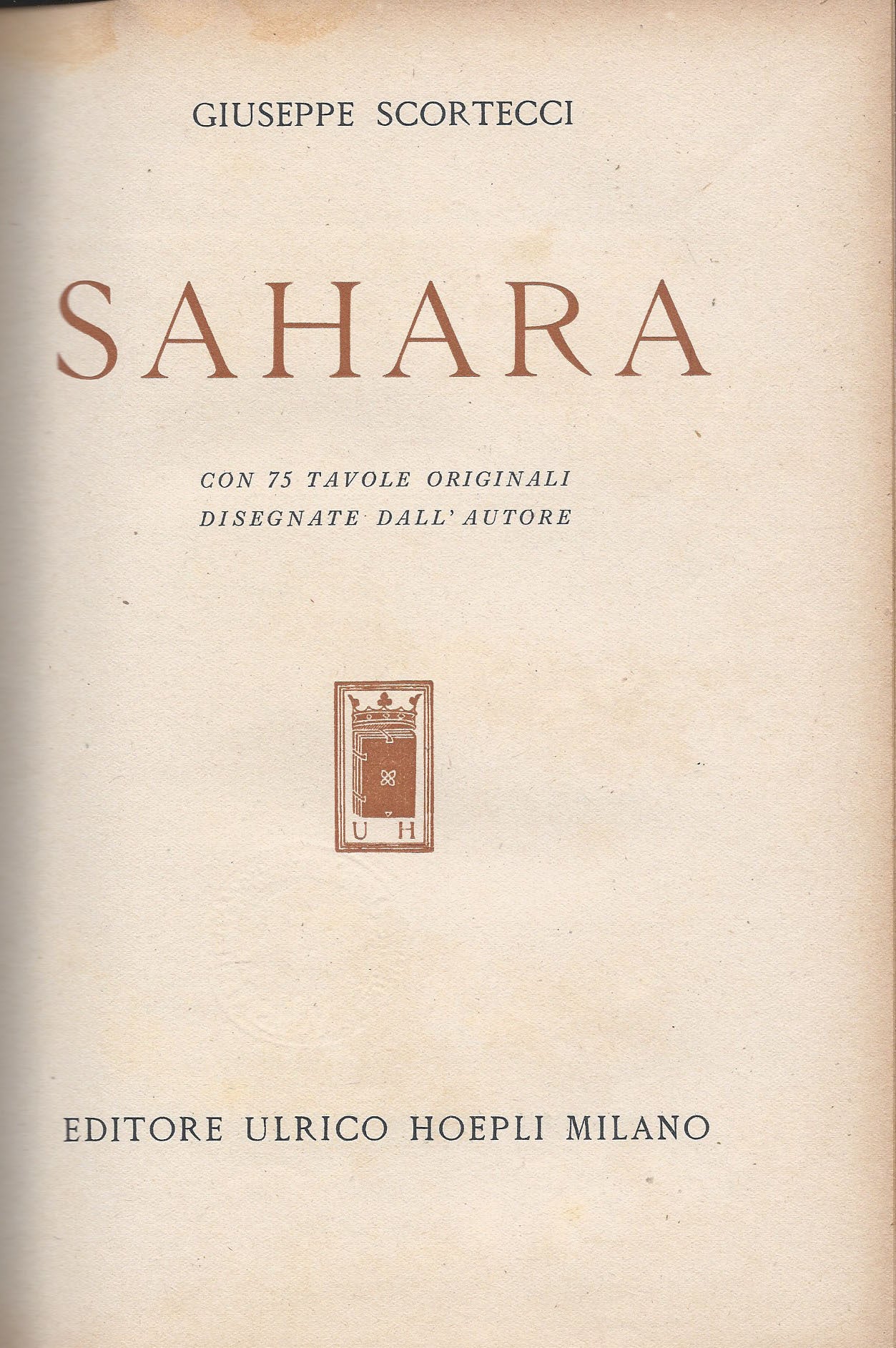 Sahara - copertina