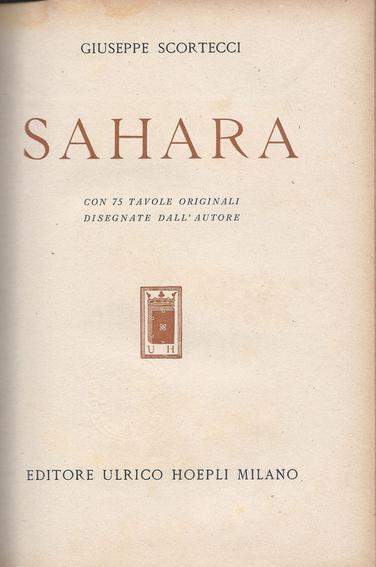 Sahara - copertina