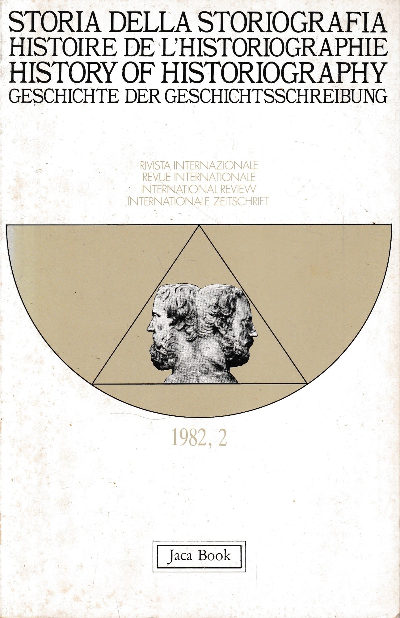 Storia della Storiografia. Rivista internazionale 1982,2. Multilingua - copertina