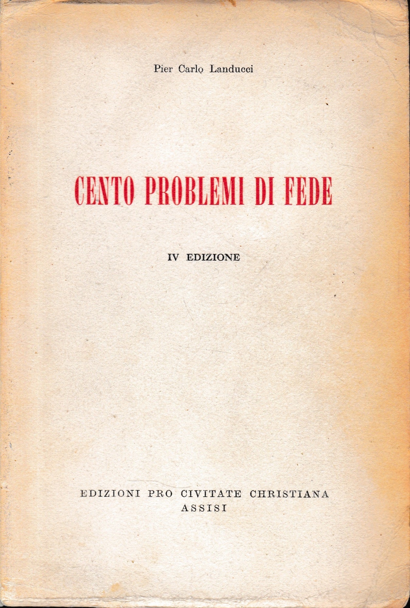Cento problemi di fede - copertina