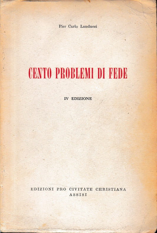 Cento problemi di fede - copertina