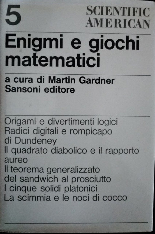 Enigmi e giochi matematici 5 - copertina