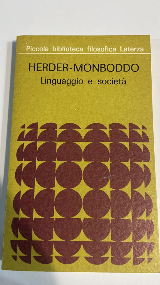 Herder- Monboddo - copertina