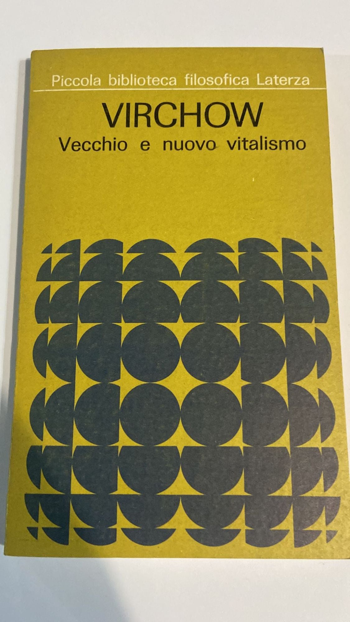 Virchow Vecchio e nuovo vitalismo - copertina