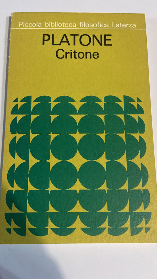 Platone Critone - copertina
