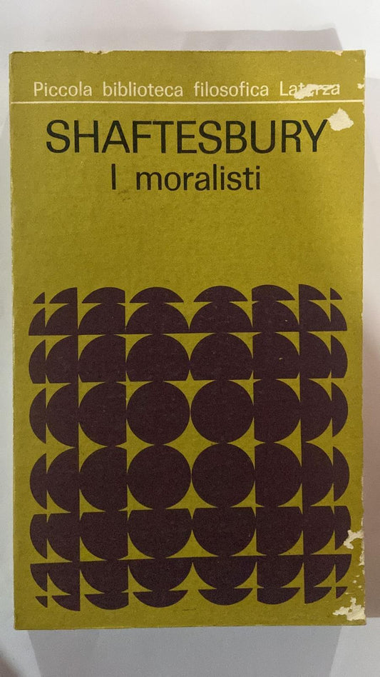 Shaftesbury. I moralisti - copertina