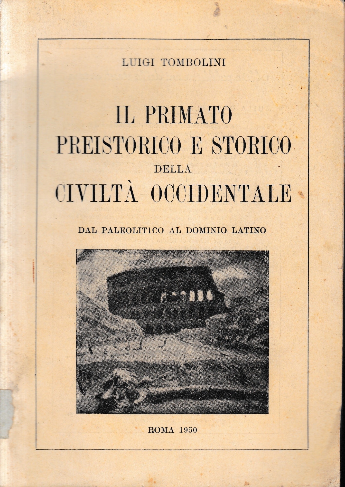 Il primato preistorico e storico della civiltà occidentale - copertina