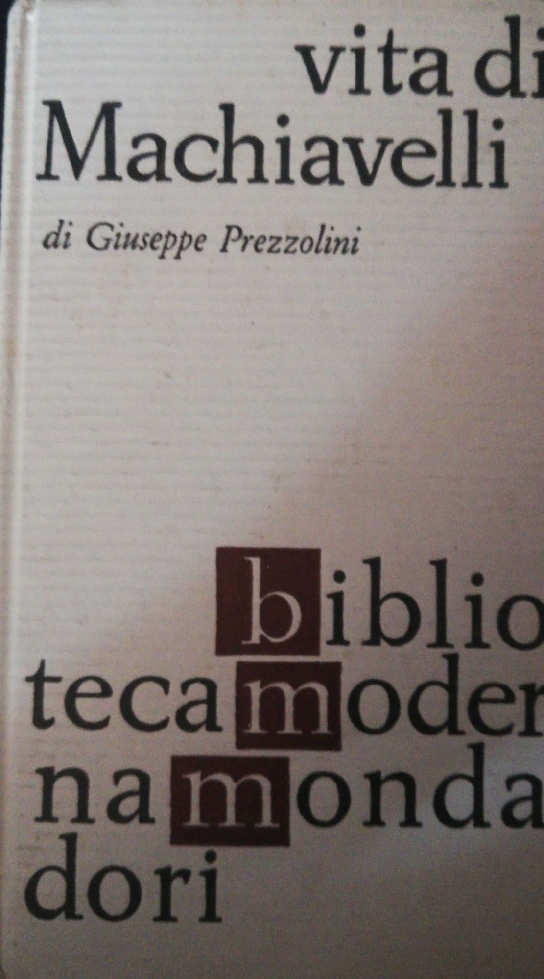 La vita di Machiavelli - copertina