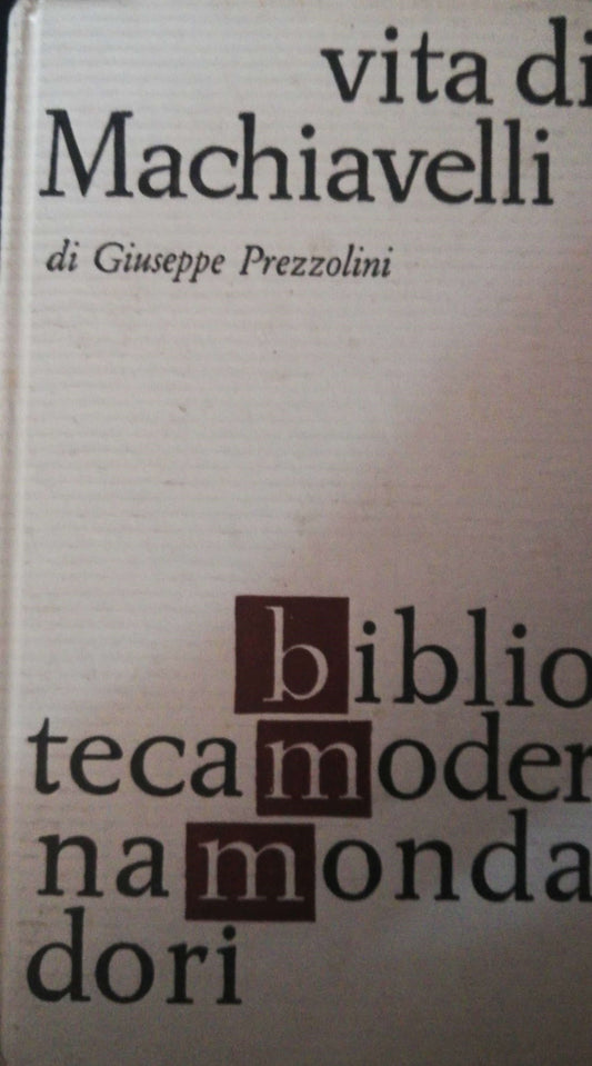 La vita di Machiavelli - copertina