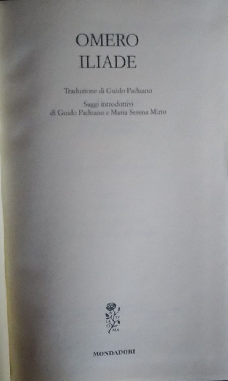 Iliade - copertina
