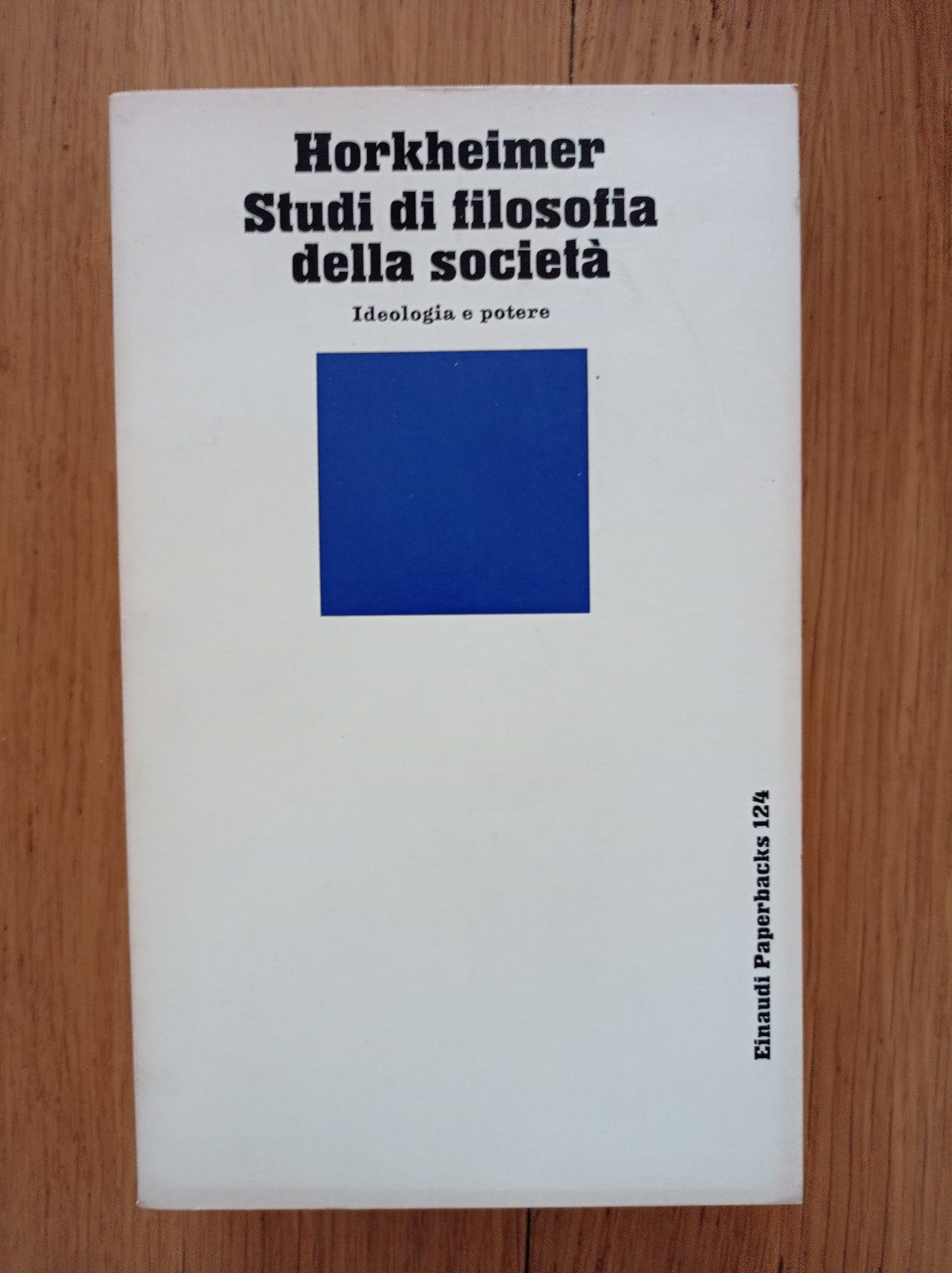 Studi di filosofia della società - copertina