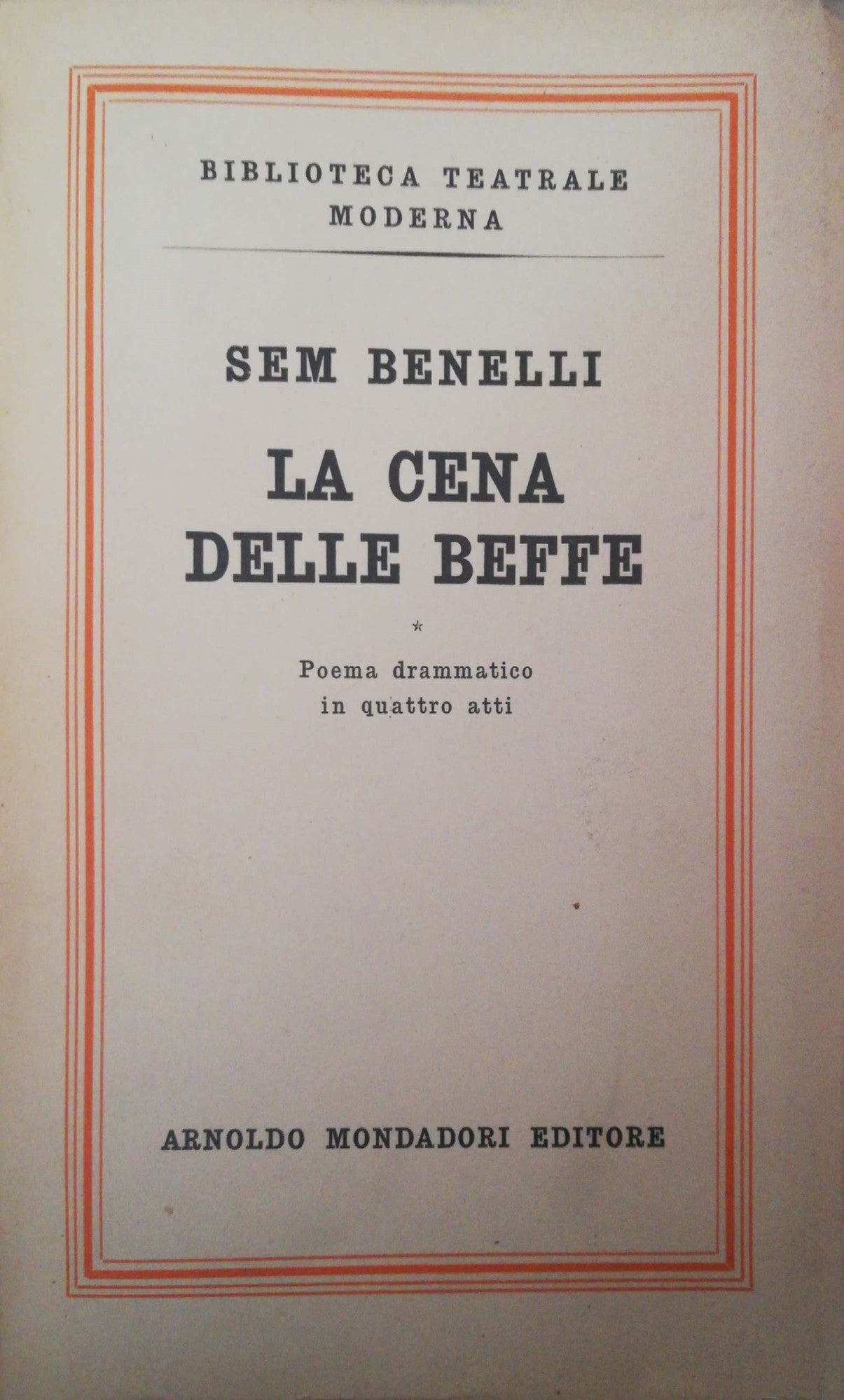 La cena delle beffe - copertina