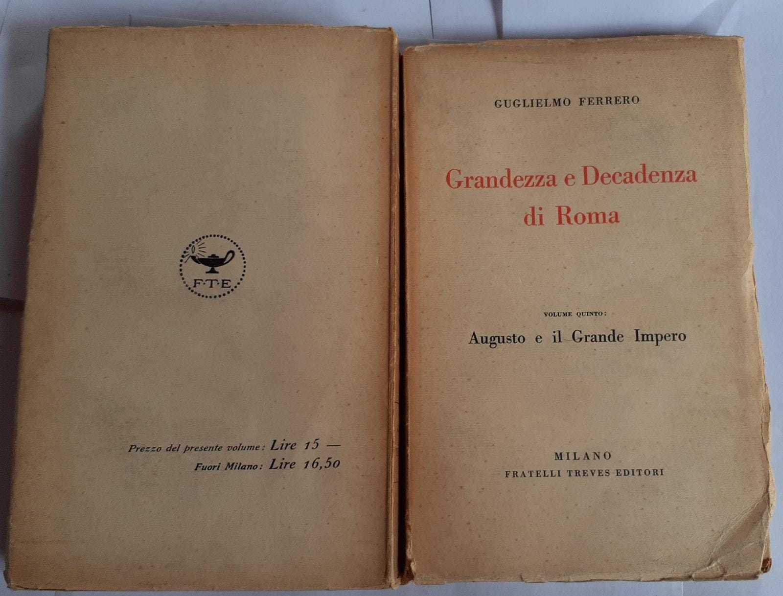Grandezza e Decadenza di Roma. Volume V. - copertina