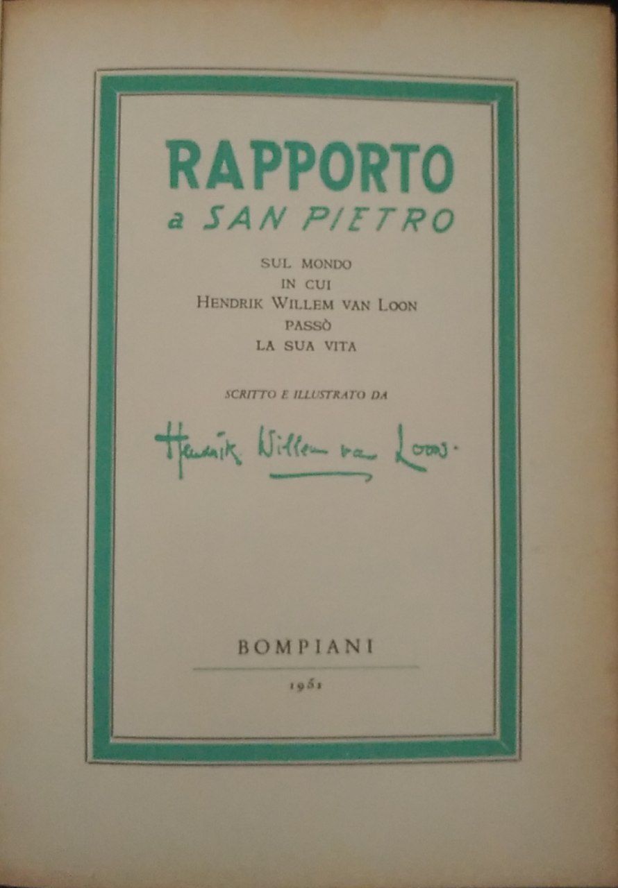 Rapporto a San Pietro - copertina