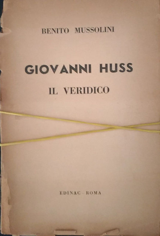 Giovanni Huss. Il veridico - copertina