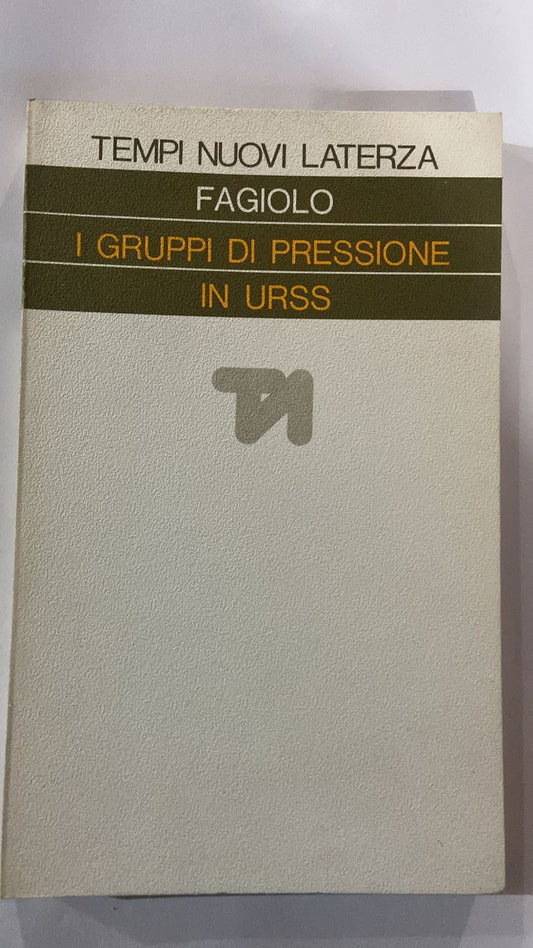 I gruppi di pressione in Urss - copertina