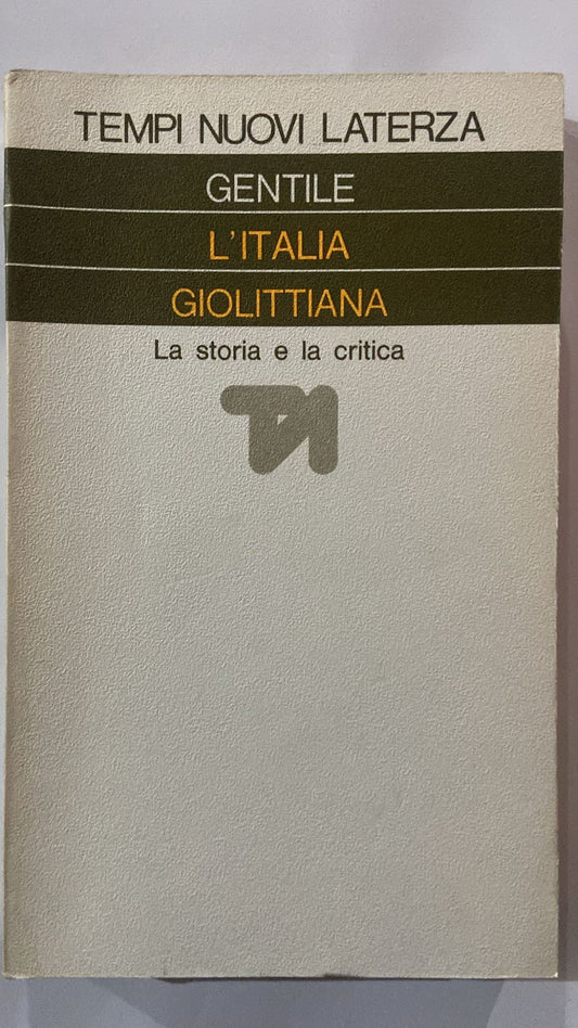 L'Italia Giolittiana - copertina